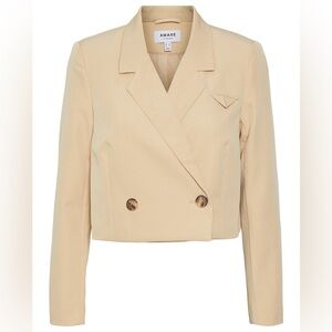 Vero Moda Aware tailored cropped blazer in beige Size 8 NWT